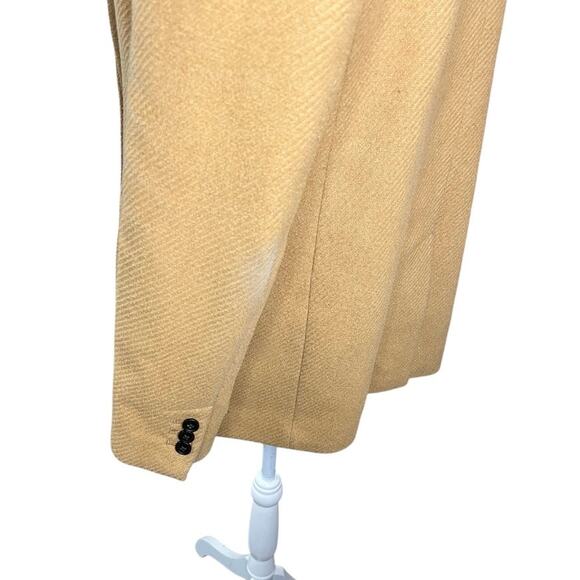 Banana Republic camel double breasted wool coat classic preppy academia neutral - Picture 10 of 12